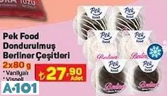 PEK FOOD DONDURULMUŞ BERLİNER ÇEŞİTLERİ